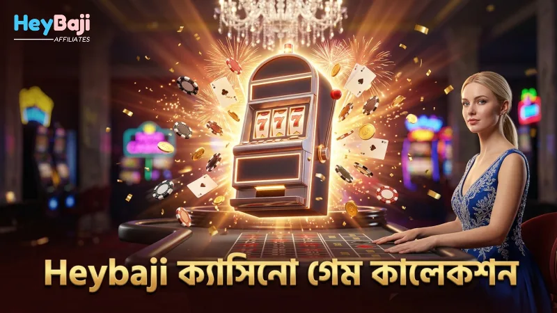Heybaji ক্যাসিনোর বিস্তৃত গেম কালেকশন থেকে উপভোগ করুন